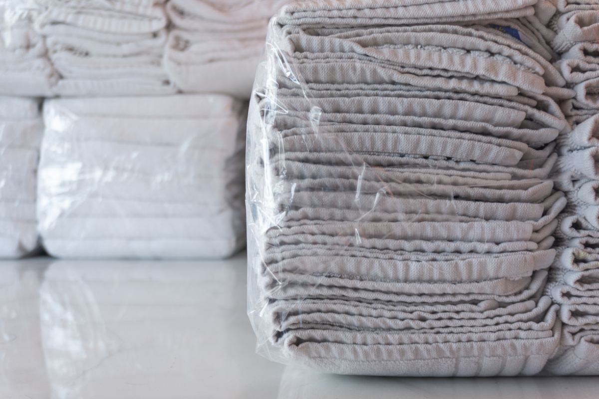 Wash And Fold Plastic Wrapped Towels 1200X800